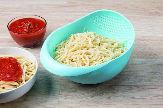 108 Kitchen Plastic Big Rice Bowl Strainer Perfect Size For Storing And Straining Default Title - Anthro Bazaar