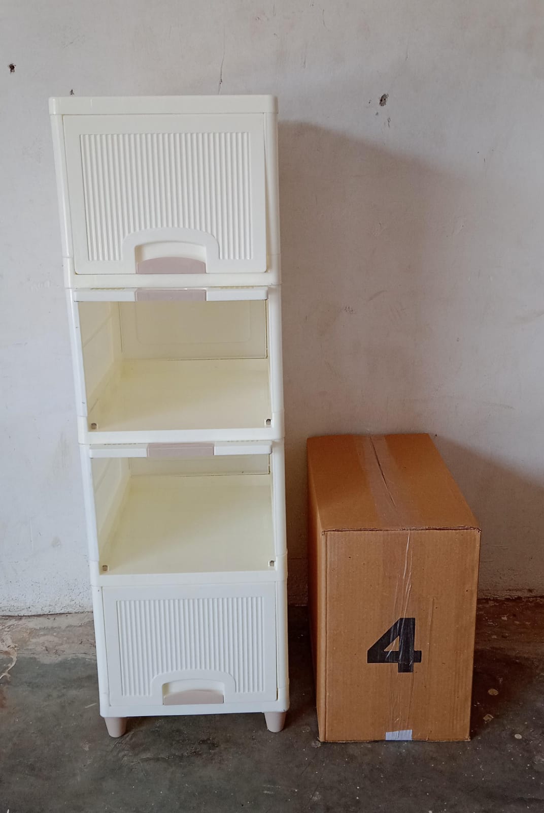 Multipurpose Storage Cabinet Storage Solutions Plastic Drawers Multi Layer Wardrobe Storage Drawers Foldable Multipurpose Drawer Units For Kitchen Bathroom Bedroom Cloth (4 Layer) Default Title - Anthro Bazaar