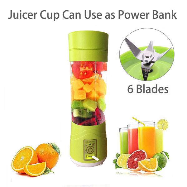 133 Portable Usb Electric Juicer - 6 Blades (Protein Shaker) Default Title - Anthro Bazaar