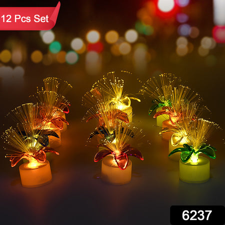 6237 Fiber Optic Light Mini Color Change Led Table Centerpieces Light Up Candle - Pack Of 12 Default Title - Anthro Bazaar