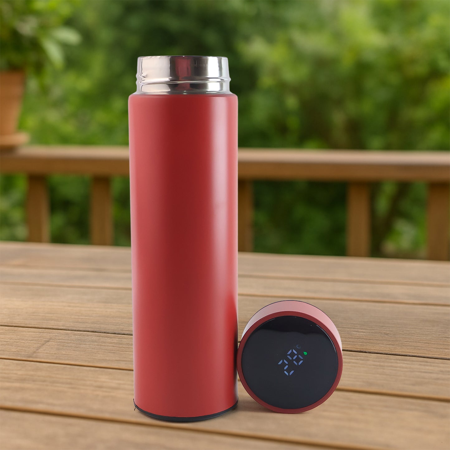 Red Vacuum Insulated Water Bottle (1 Pc 500ml) Default Title - Anthro Bazaar