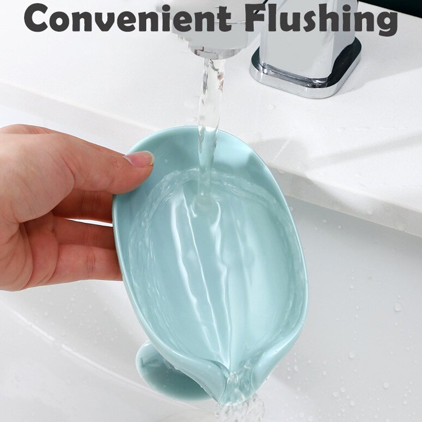 4831 Self Draining Soap Holder For Bathroom Leaf Shape Soap Dish Kitchen Soap Tray Default Title - Anthro Bazaar