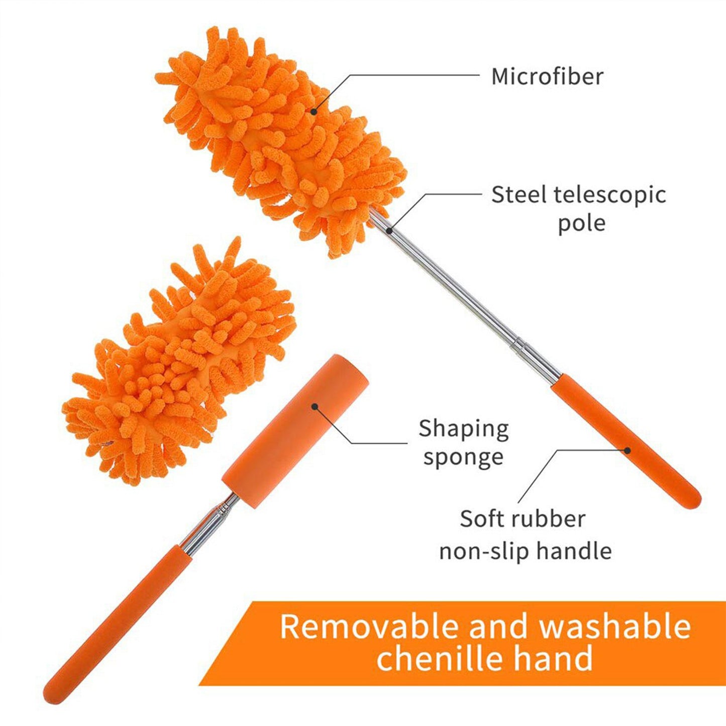 6017 Multipurpose Microfiber Fan Cleaning Duster For Quick And Easy Cleaning Default Title - Anthro Bazaar
