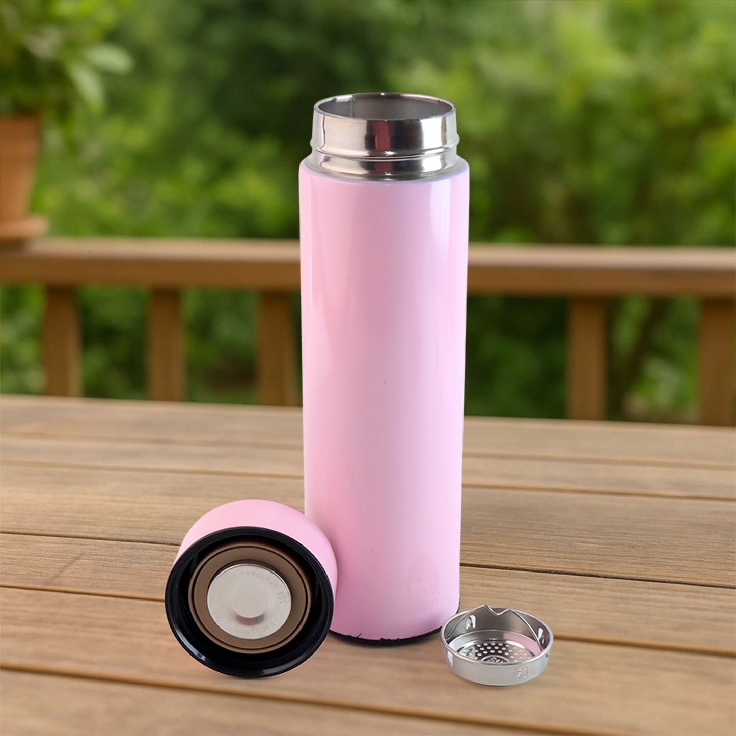 Pink Vacuum Insulated Water Bottle (1 Pc 500ml) Default Title - Anthro Bazaar
