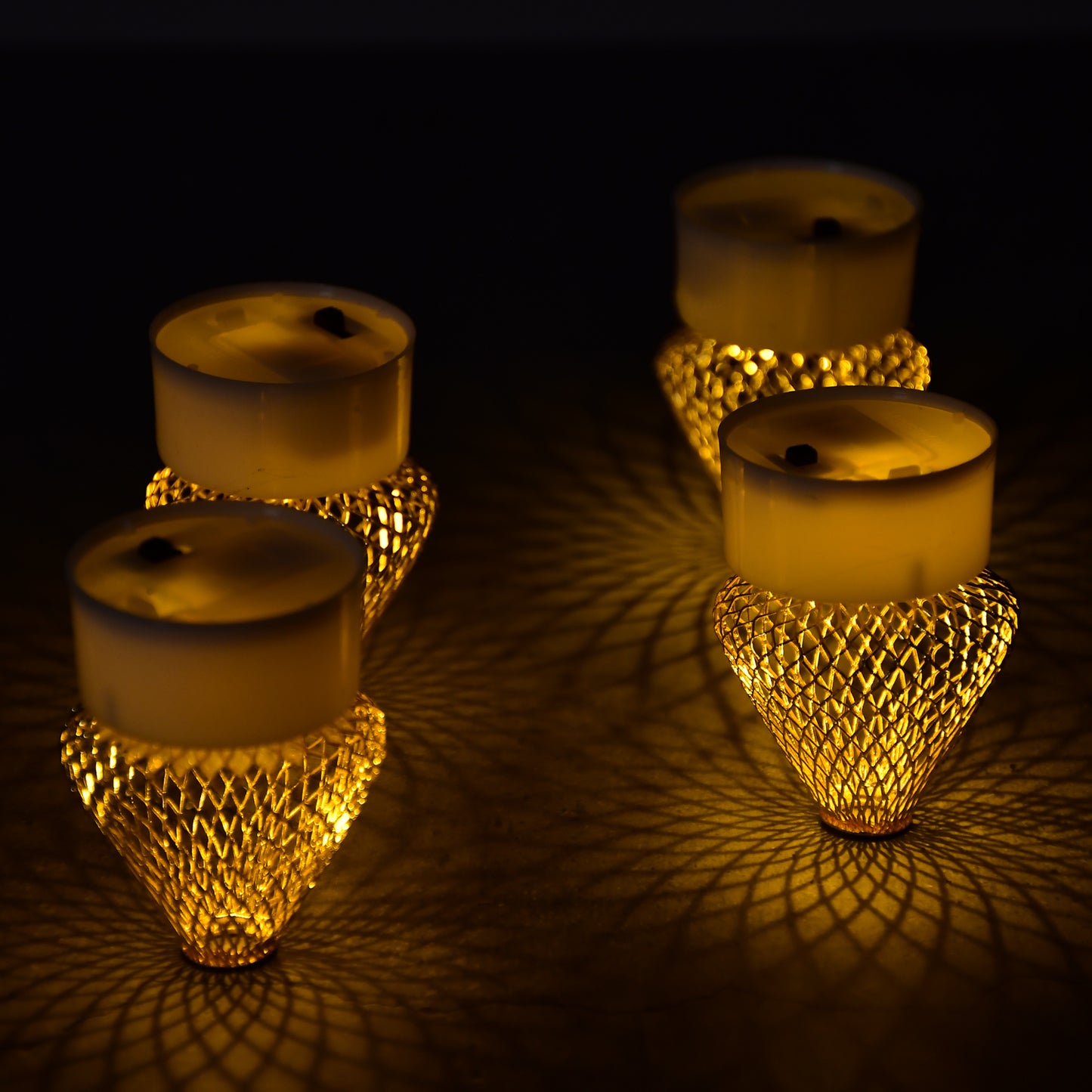 6551 12pcs Flameless And Smokeless Decorative Candles Acrylic Led Tea Light Candle For Gifting House Light For Balcony Room Birthday Christmas Festival Events Decor Candles (12 Pieces) Default Title - Anthro Bazaar