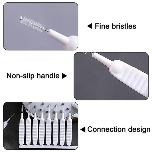 4985 10pcs Shower Nozzle Cleaning Brush Reusable Multifunctional Shower Head Anti-clogging Small Brush Default Title - Anthro Bazaar