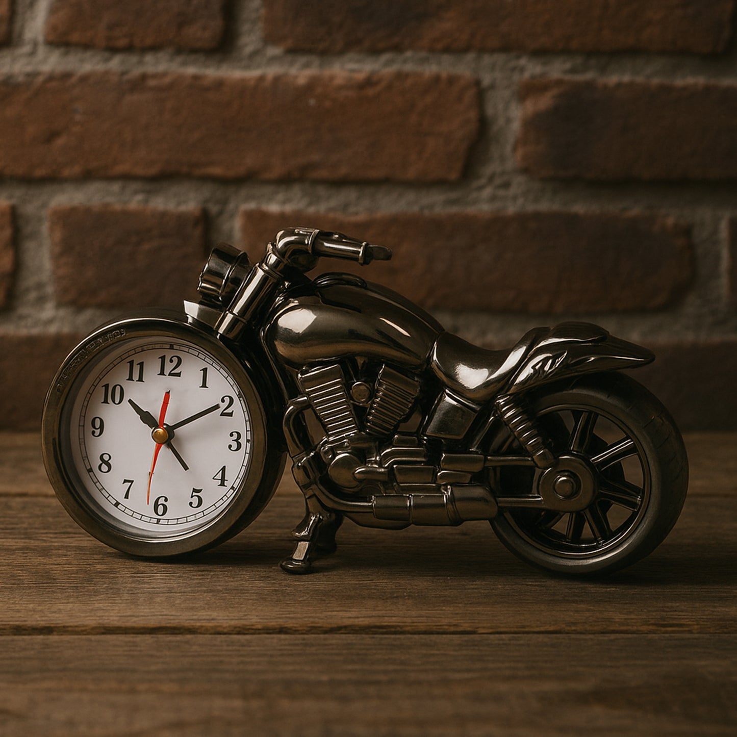 Motorcycle Alarm Clock Motor Table Clock For Home Decor (1 Pc) Default Title - Anthro Bazaar