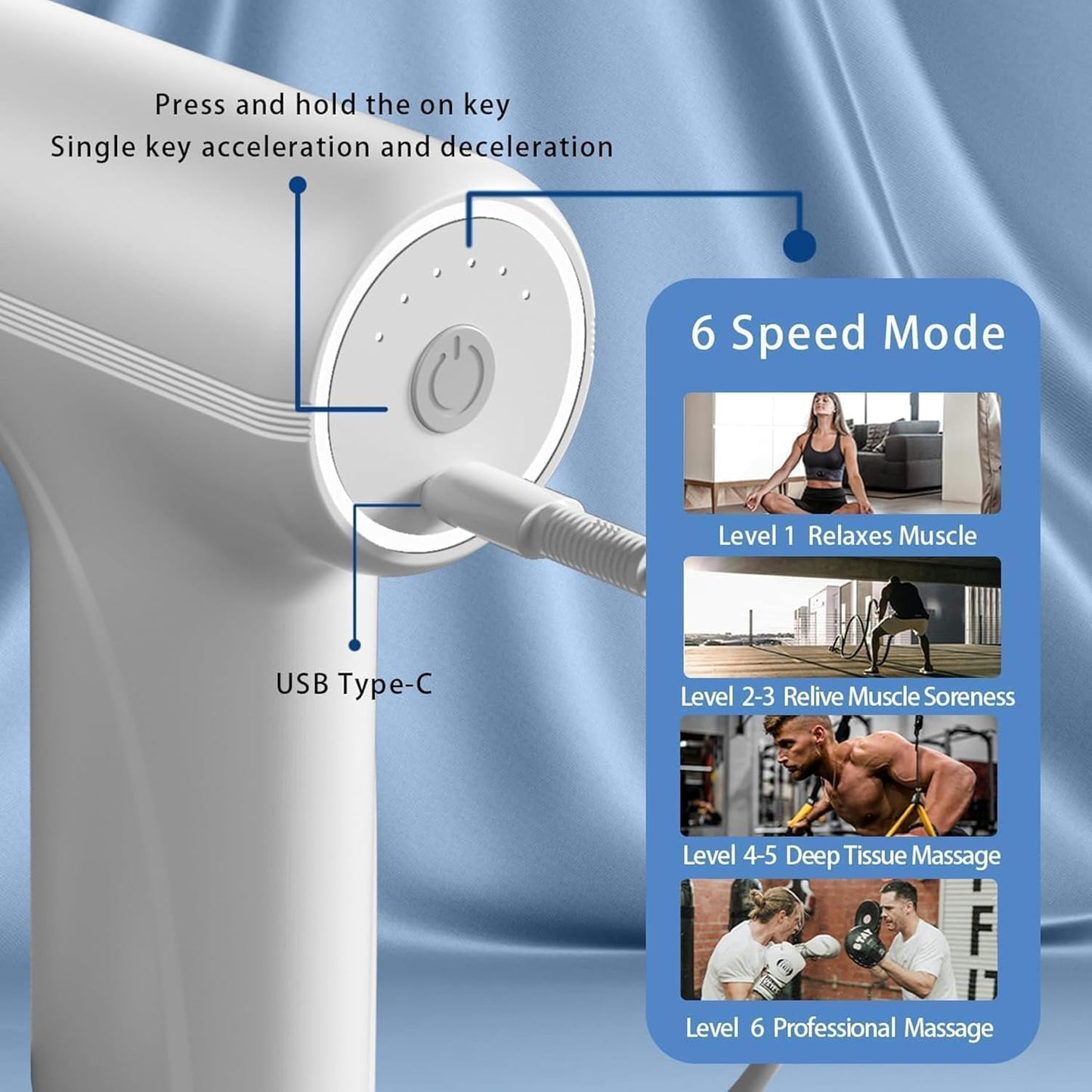 PulseEaseâ„¢ Massage Gun PulseEaseâ„¢ Gun Massager - Anthro Bazaar