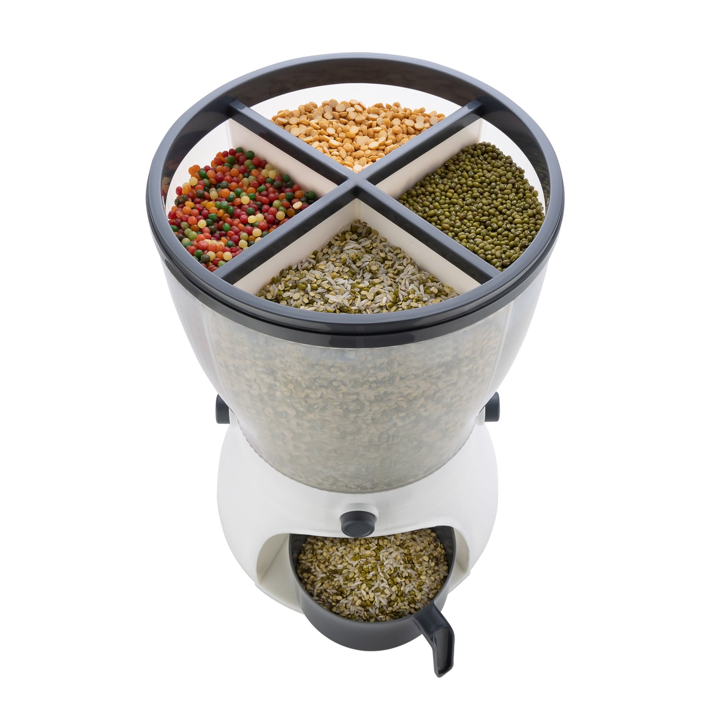 0127 4in1 Rice Dispenser Grain Storage Container Household Cereal Dispenser Default Title - Anthro Bazaar