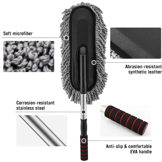 Car Dust Brush Gentle And Efficient Cleaning Tool For Interior And Exterior (1 Pc) Default Title - Anthro Bazaar