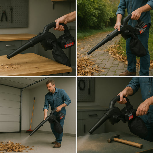 Multi-purpose Home And Garden Air Blower And Suction Vacuum Combo Kit With Collection Bag For Easy Cleaning Default Title - Anthro Bazaar