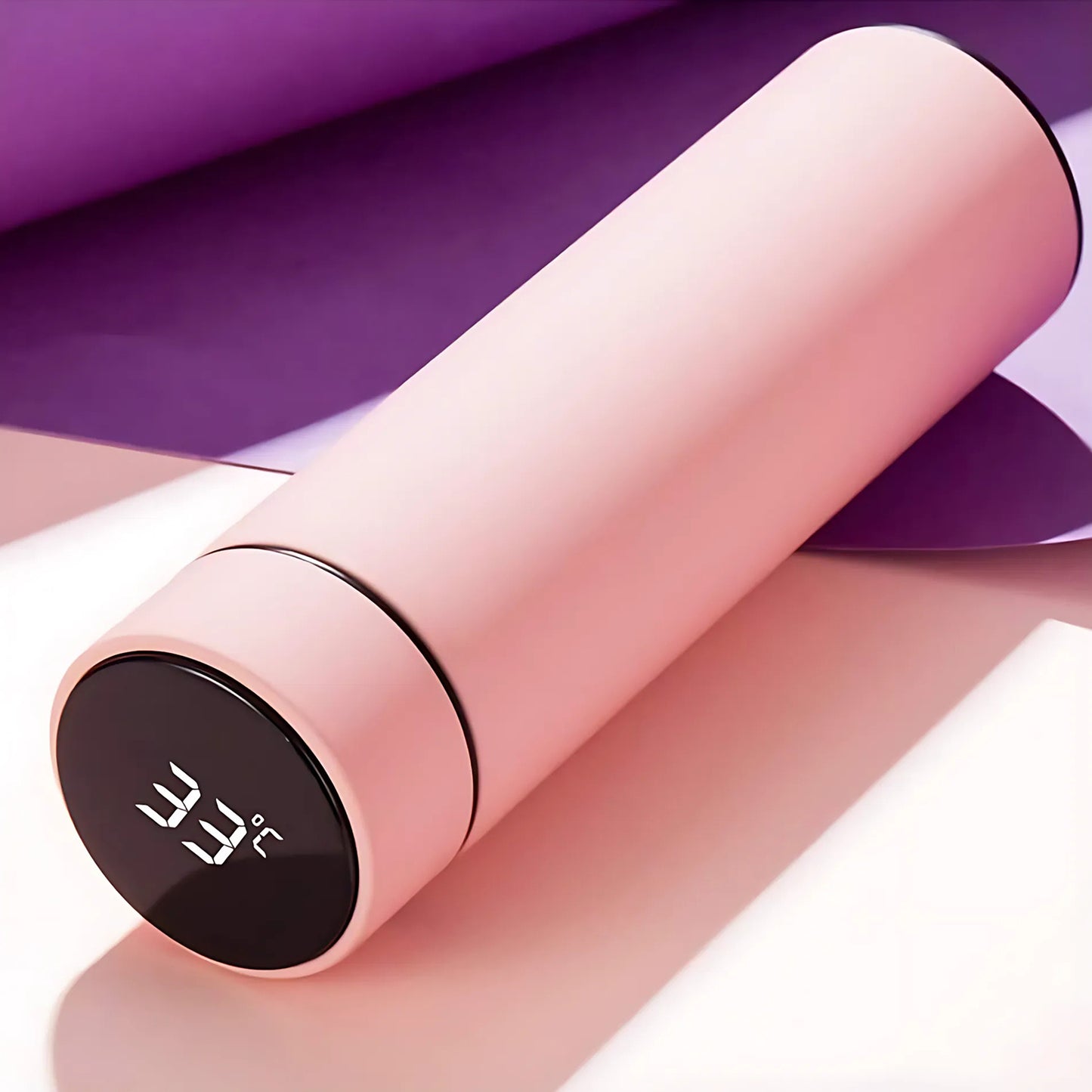 Pink Vacuum Insulated Water Bottle (1 Pc 500ml) Default Title - Anthro Bazaar