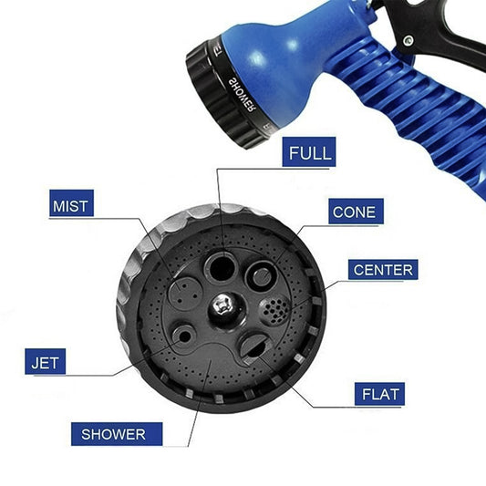 Expandable Magic Garden Hose With Spray Gun Approx 4 Metre Pipe (1 Set Mix Color) Default Title - Anthro Bazaar