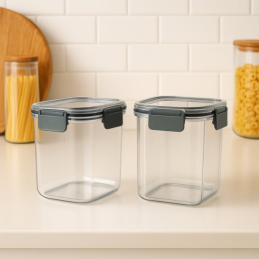 Apex Press N Lock Airtight Food Storage Container Set (2pc900ml) Approx Default Title - Anthro Bazaar