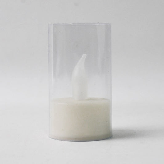 Flameless Candles With Transparent Plastic Covers Set Of 24 Pcs Led Default Title - Anthro Bazaar