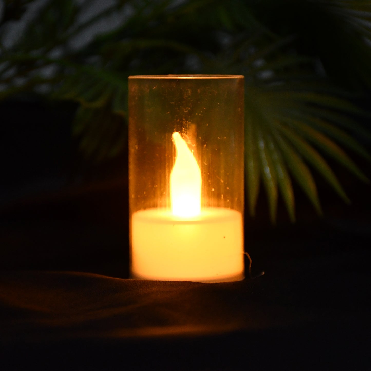 Flameless Candles With Transparent Plastic Covers Set Of 24 Pcs Led Default Title - Anthro Bazaar