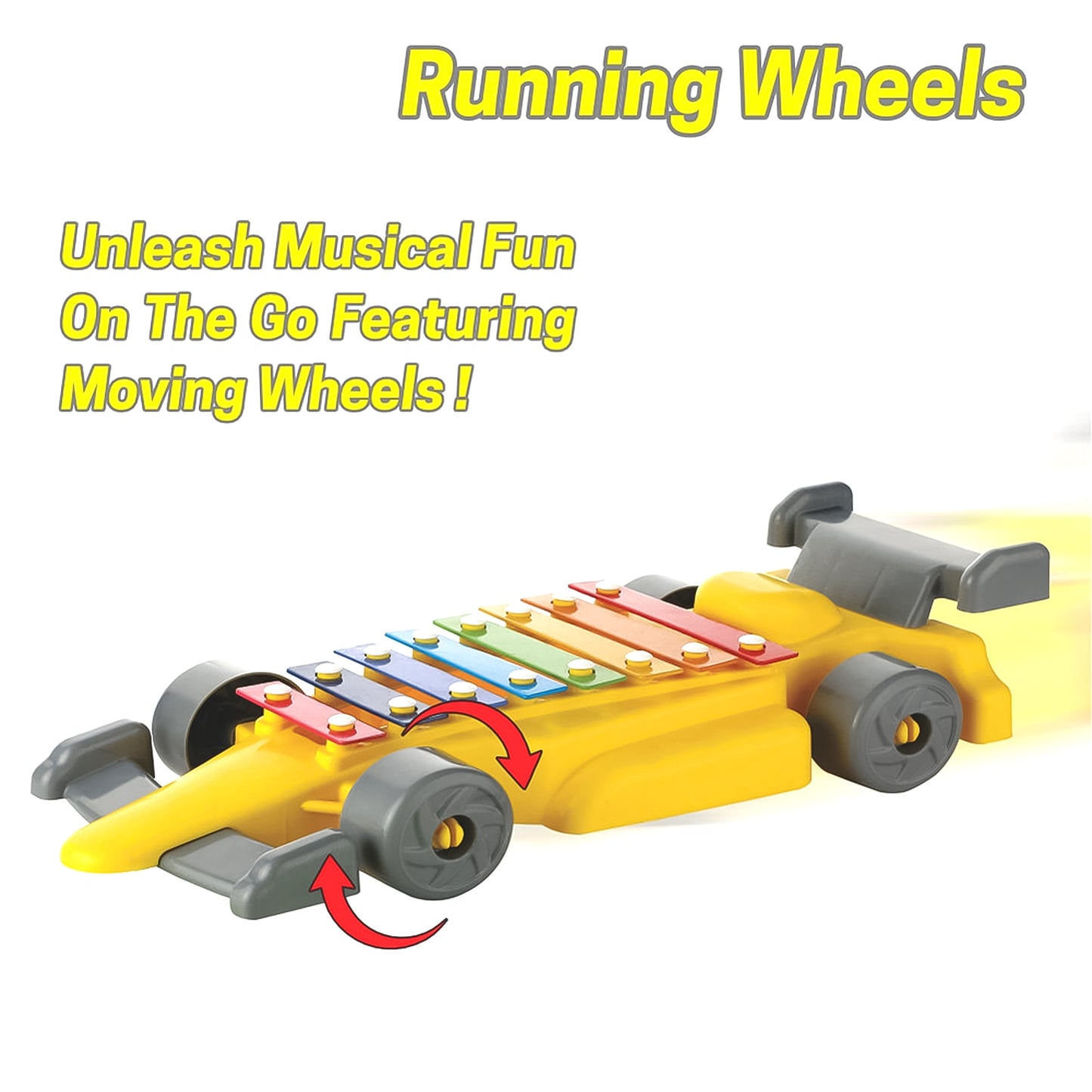Musical Car Piano Xylophone Toy Plastic Car Xylophone (1 Set) Default Title - Anthro Bazaar