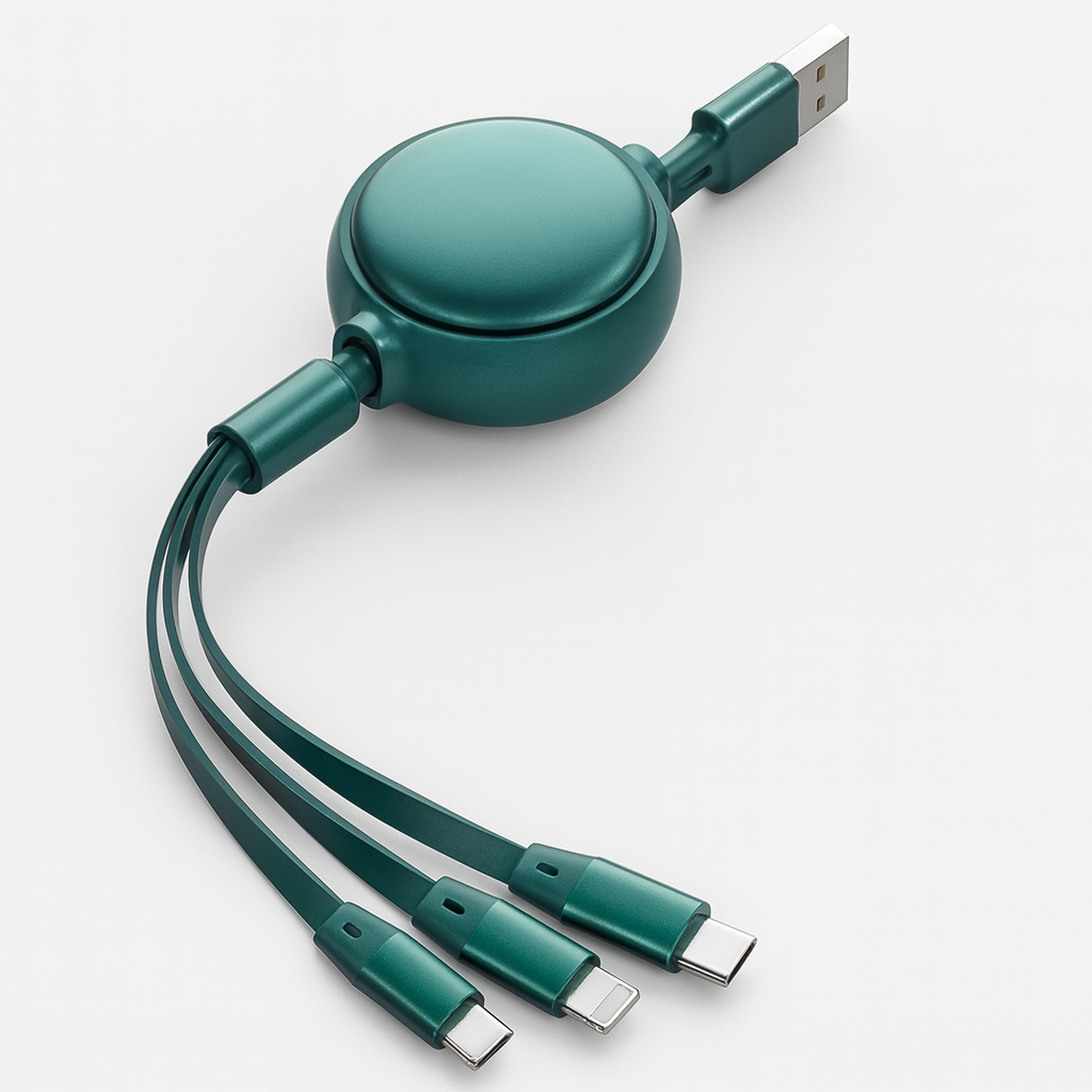 UniFlex™ 3-in-1 Retractable USB Cable Default Title - Anthro Bazaar