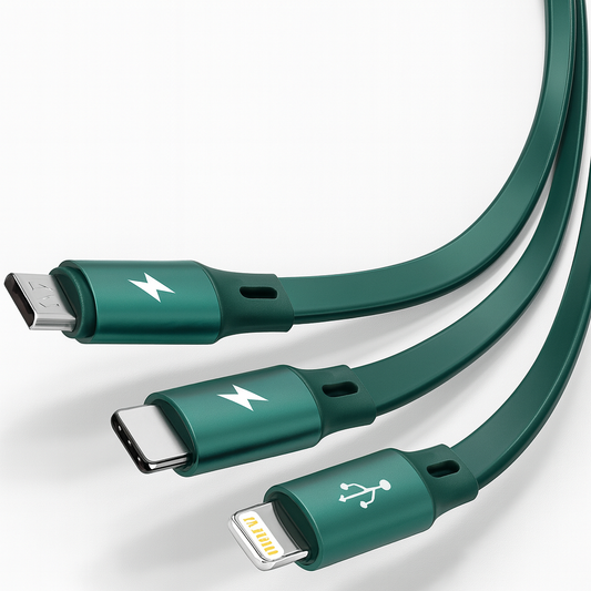 UniFlex™ 3-in-1 Retractable USB Cable Default Title - Anthro Bazaar