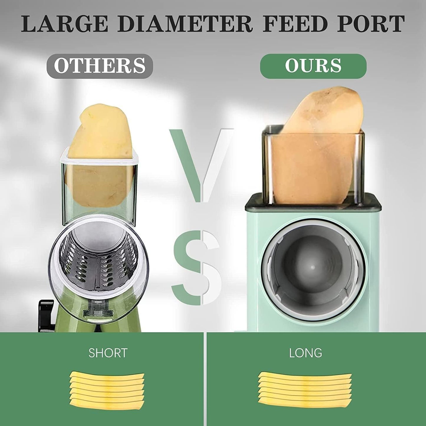 Stainless Steel Vegetable Chopper – Slice, Dice & Grate Like a Pro!