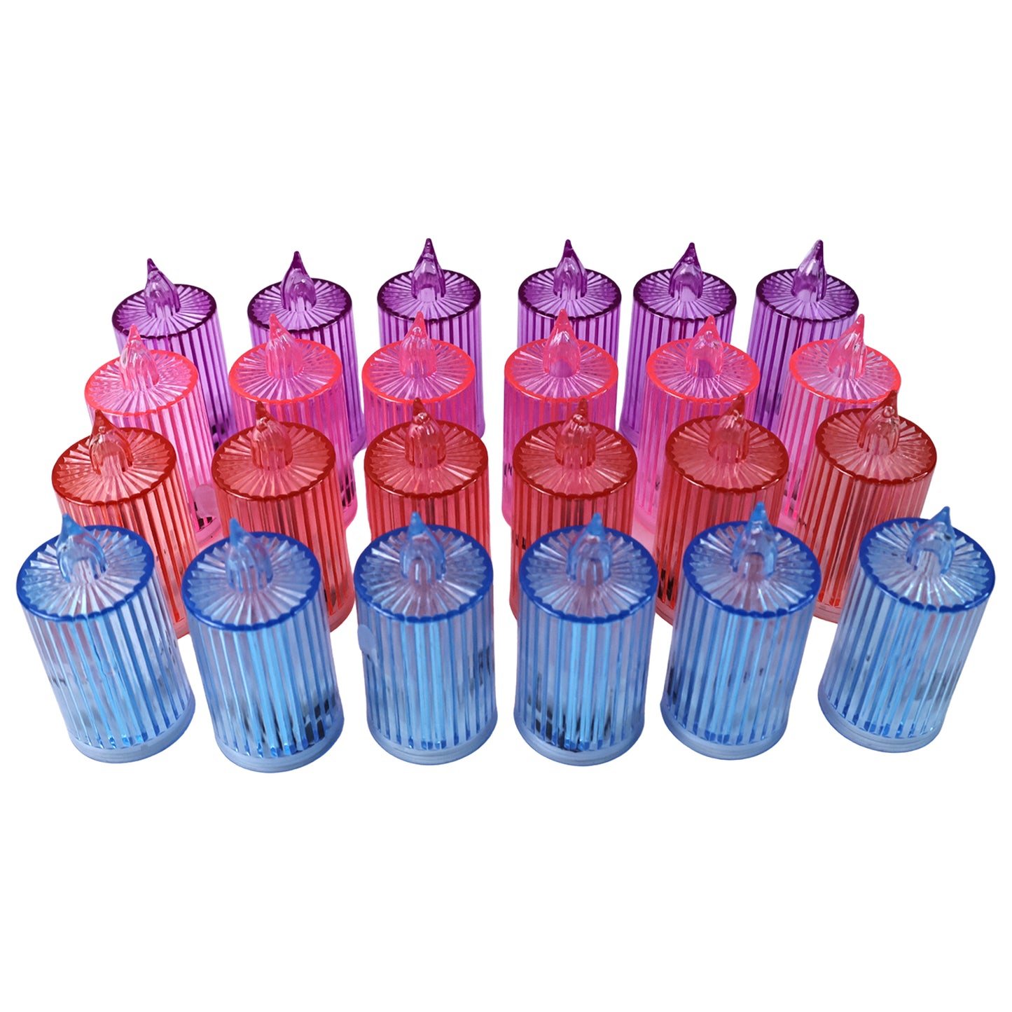Decorative Flameless Electronic Led Candle Light Set (24 Pc) Default Title - Anthro Bazaar