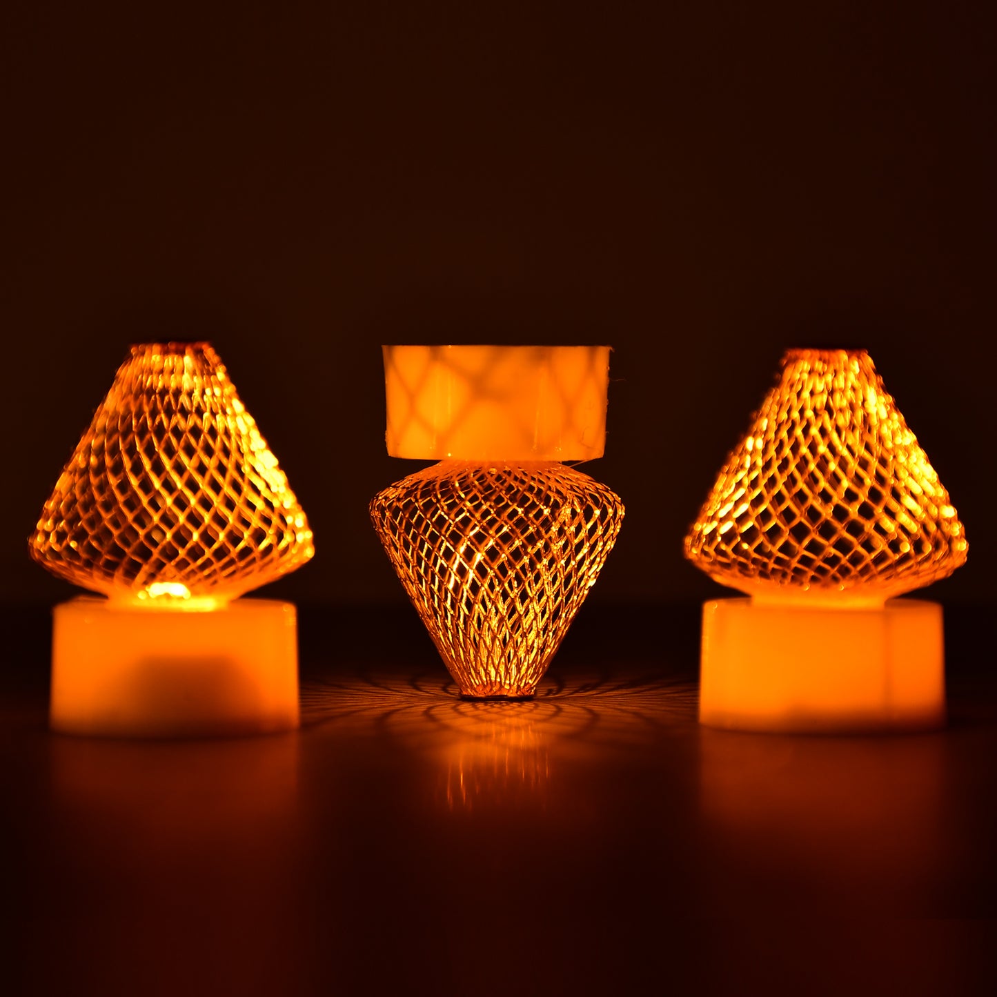 6551 12pcs Flameless And Smokeless Decorative Candles Acrylic Led Tea Light Candle For Gifting House Light For Balcony Room Birthday Christmas Festival Events Decor Candles (12 Pieces) Default Title - Anthro Bazaar