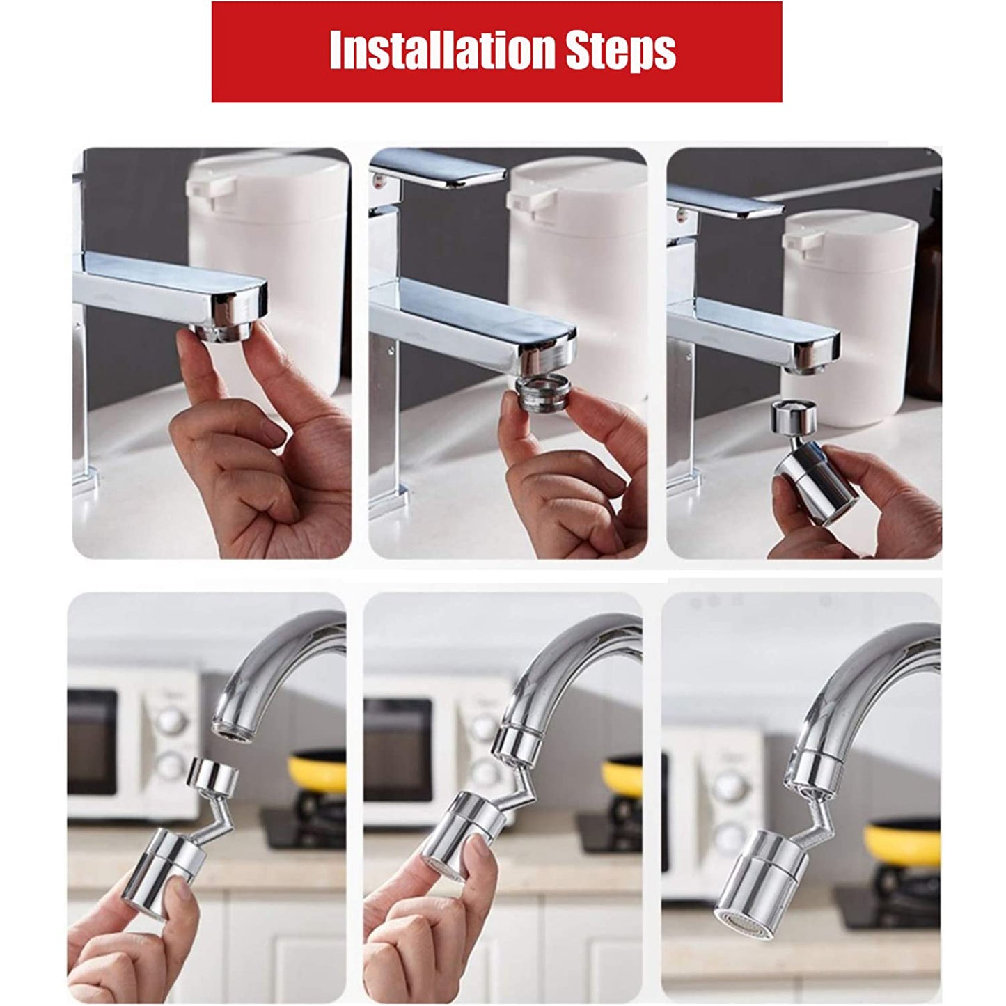 9089 Splash Filter Faucet Sink Faucet Sprayer Head Suitable For Kitchen Bathroom Faucet Default Title - Anthro Bazaar