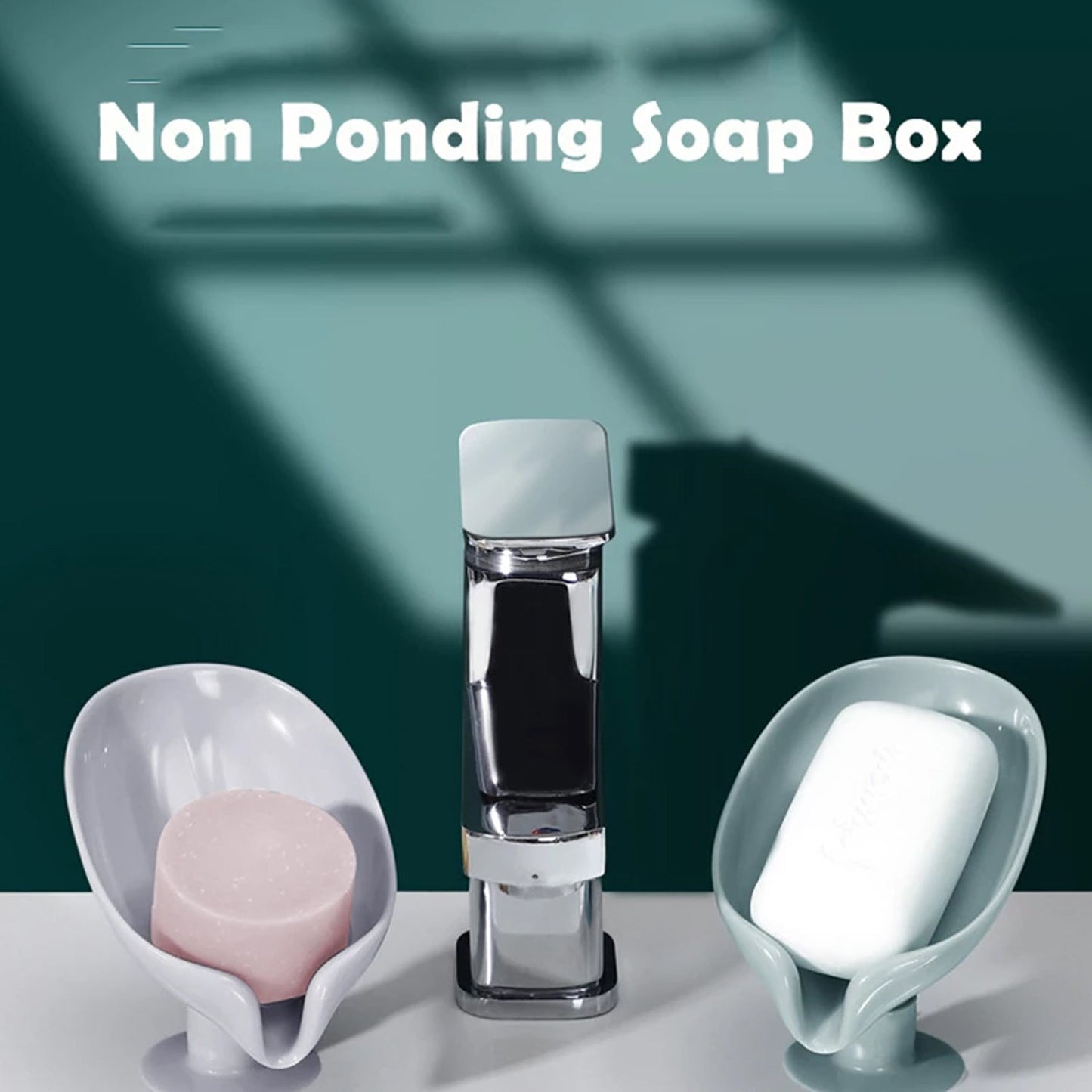 4831 Self Draining Soap Holder For Bathroom Leaf Shape Soap Dish Kitchen Soap Tray Default Title - Anthro Bazaar