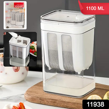 2 In 1 Multifunctional Yogurt Strainer With Storage Container 1100 Ml (1 Set) Default Title - Anthro Bazaar