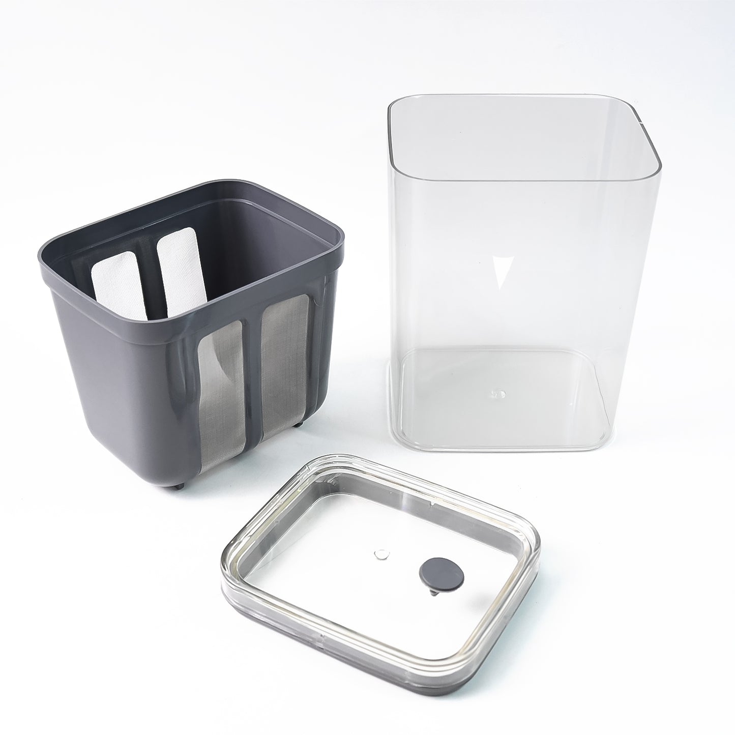 2 In 1 Multifunctional Yogurt Strainer With Storage Container 1100 Ml (1 Set) Default Title - Anthro Bazaar