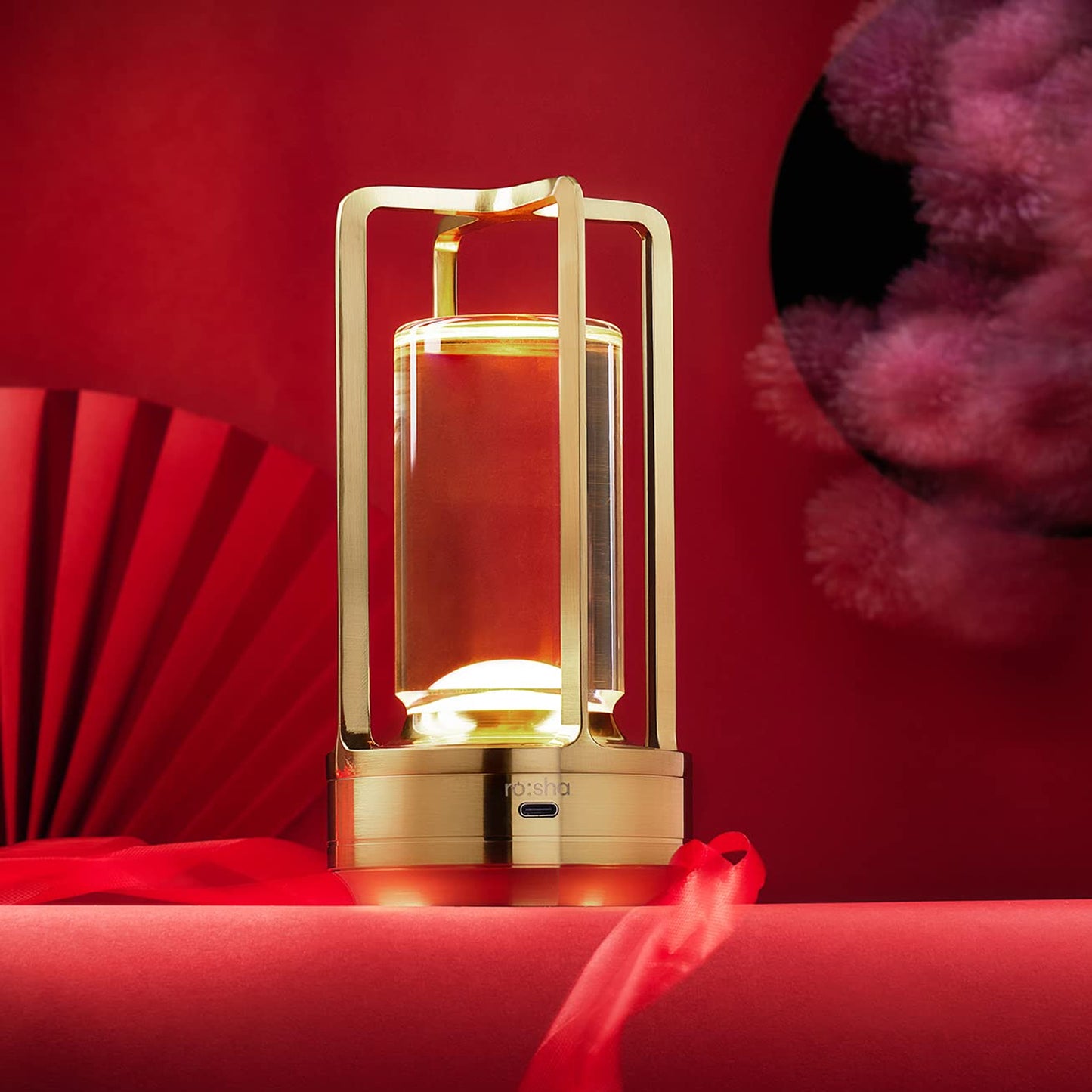 12974 Crystal Lantern Lamp Crystal Lantern Table Lamp 3 Colors Rechargeable Cordless Led Lights For Restaurant Bedroom Lights (1 Pc) Default Title - Anthro Bazaar