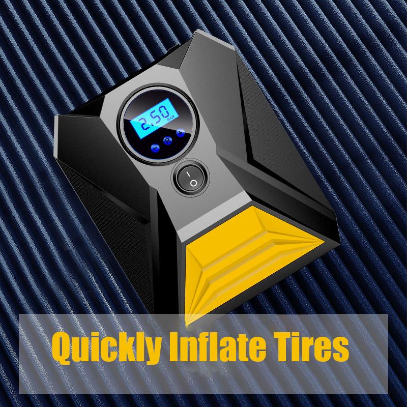 1646 Digital Car Tyre Inflator Portable Air Compressor Pump Default Title - Anthro Bazaar