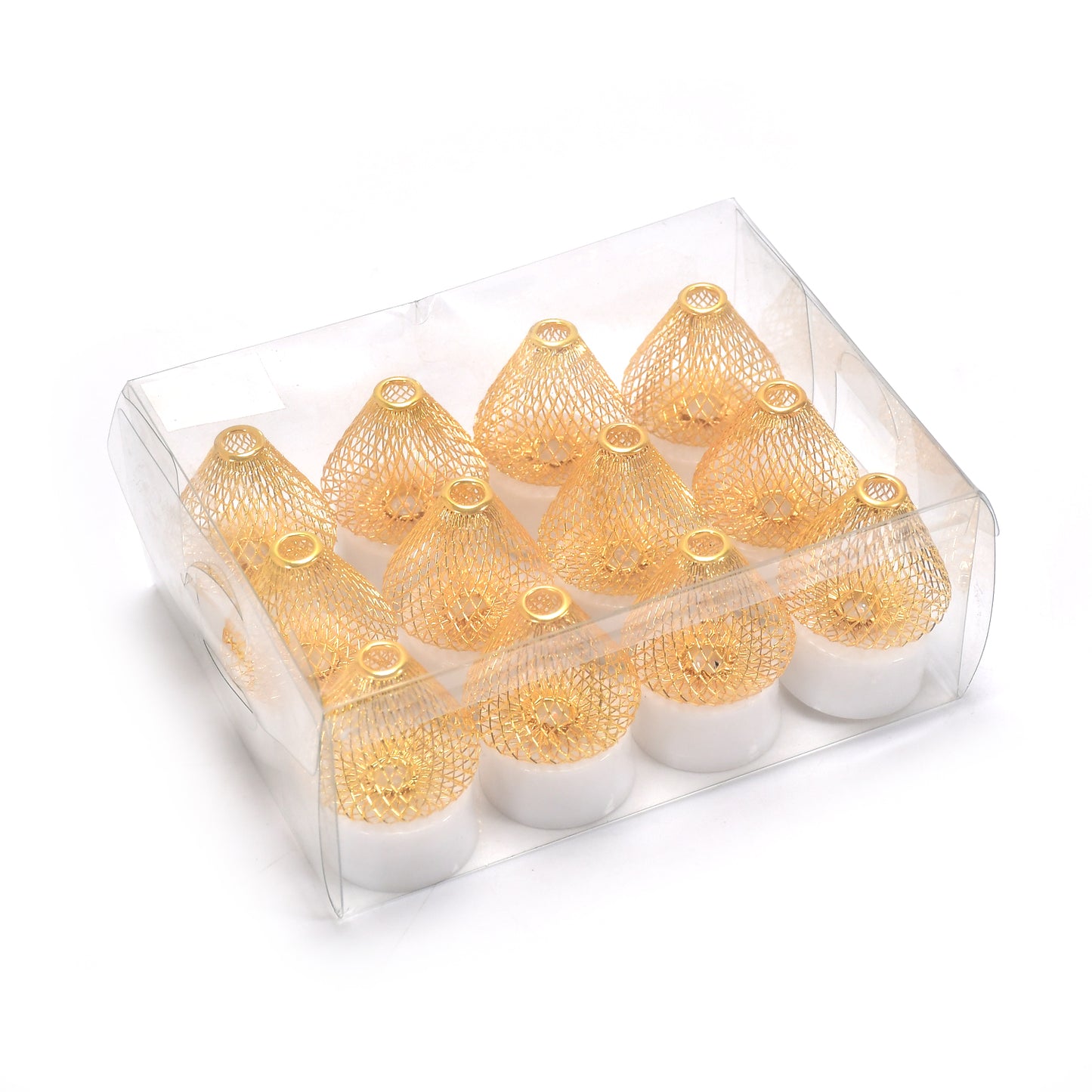 6551 12pcs Flameless And Smokeless Decorative Candles Acrylic Led Tea Light Candle For Gifting House Light For Balcony Room Birthday Christmas Festival Events Decor Candles (12 Pieces) Default Title - Anthro Bazaar