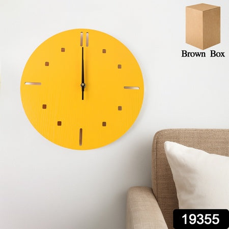 Modern Round Wall Clock Stylish And Silent Non-ticking Decorative Timepiece (1 Pc) Default Title - Anthro Bazaar