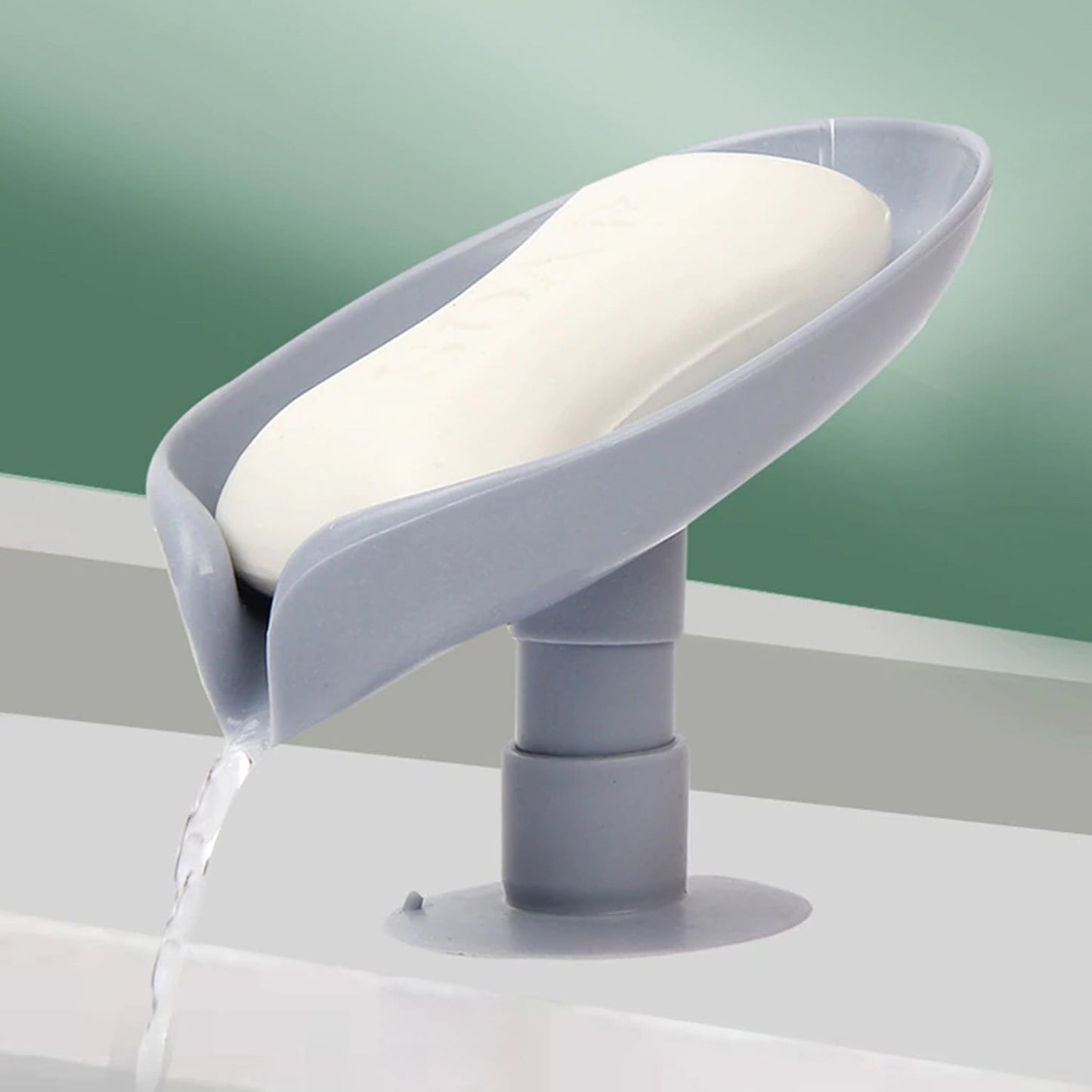 4831 Self Draining Soap Holder For Bathroom Leaf Shape Soap Dish Kitchen Soap Tray Default Title - Anthro Bazaar