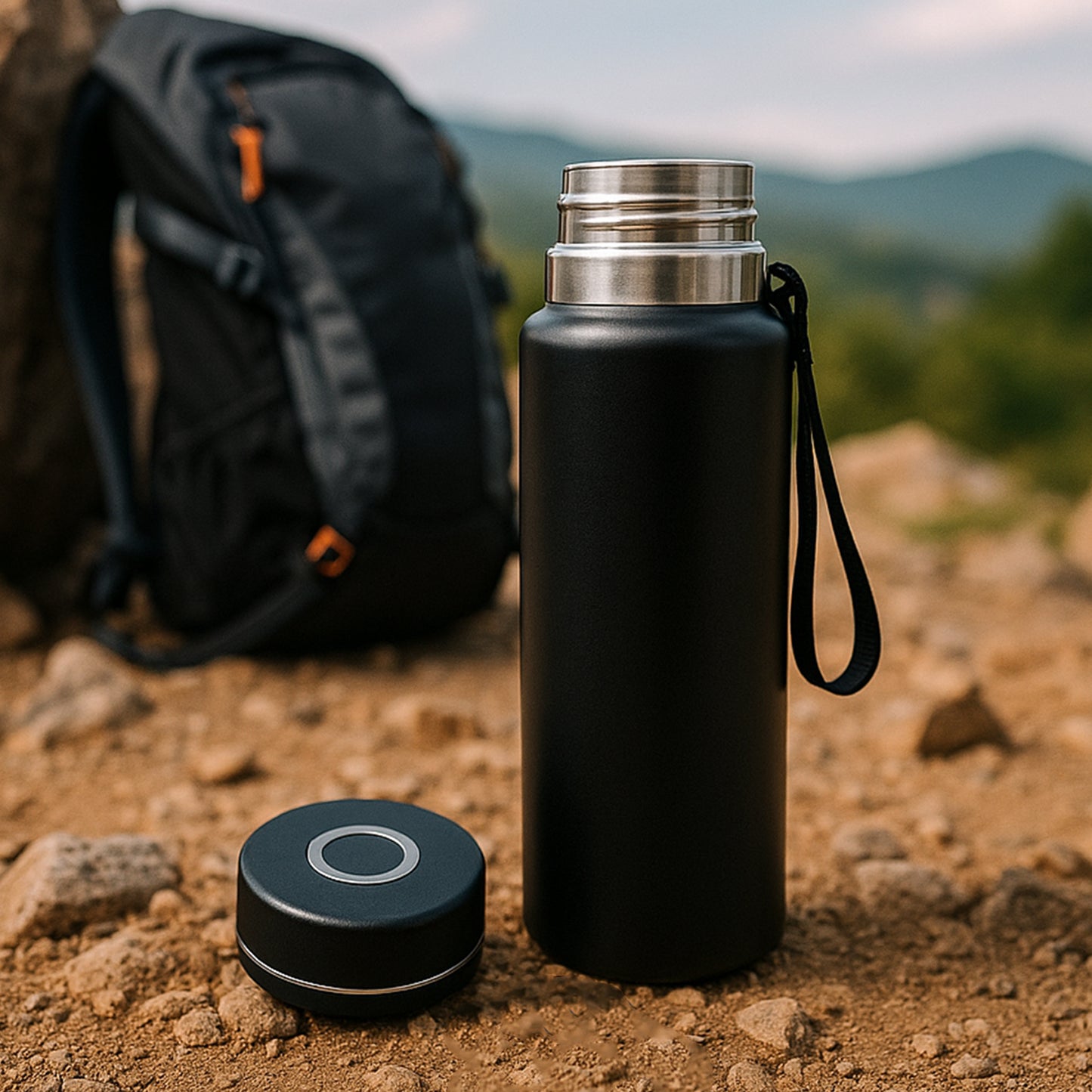 Double Stainless Steel Wall Flask Vacuum Insulated Water Bottle (800 Ml) Default Title - Anthro Bazaar