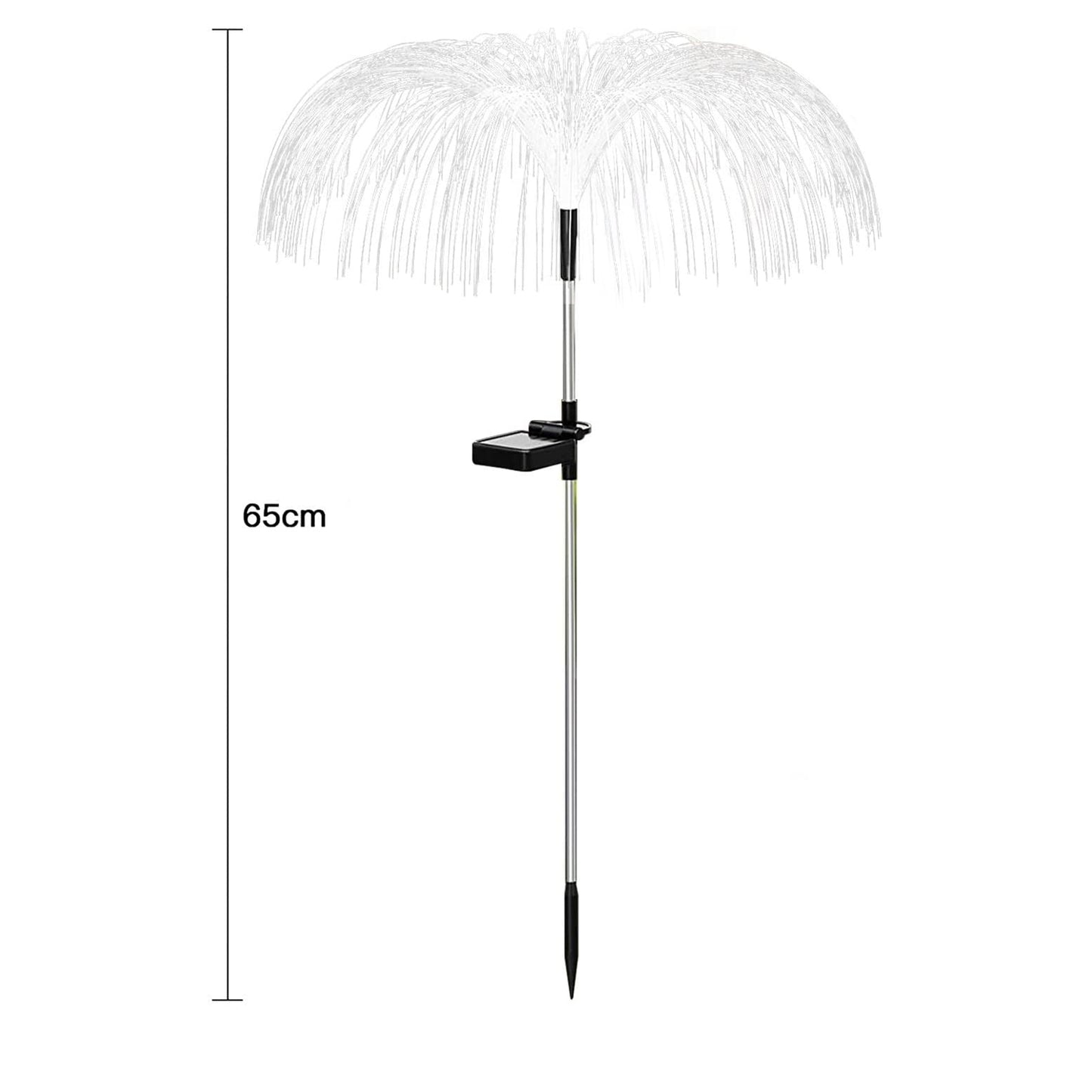 6616 2pcs Garden Solar Outdoor Lights Decorative 7 Colors Changing Rgb Light Waterproof Flower Jellyfish Firework Decor For Garden Patio Landscape Pathway Yard Holiday Decor Default Title - Anthro Bazaar