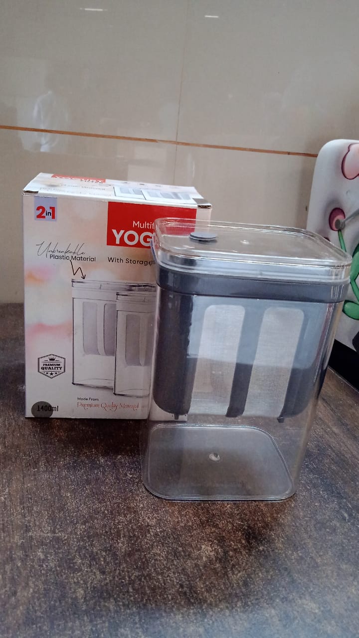 2 In 1 Multifunctional Yogurt Strainer With Storage Container 1100 Ml (1 Set) Default Title - Anthro Bazaar