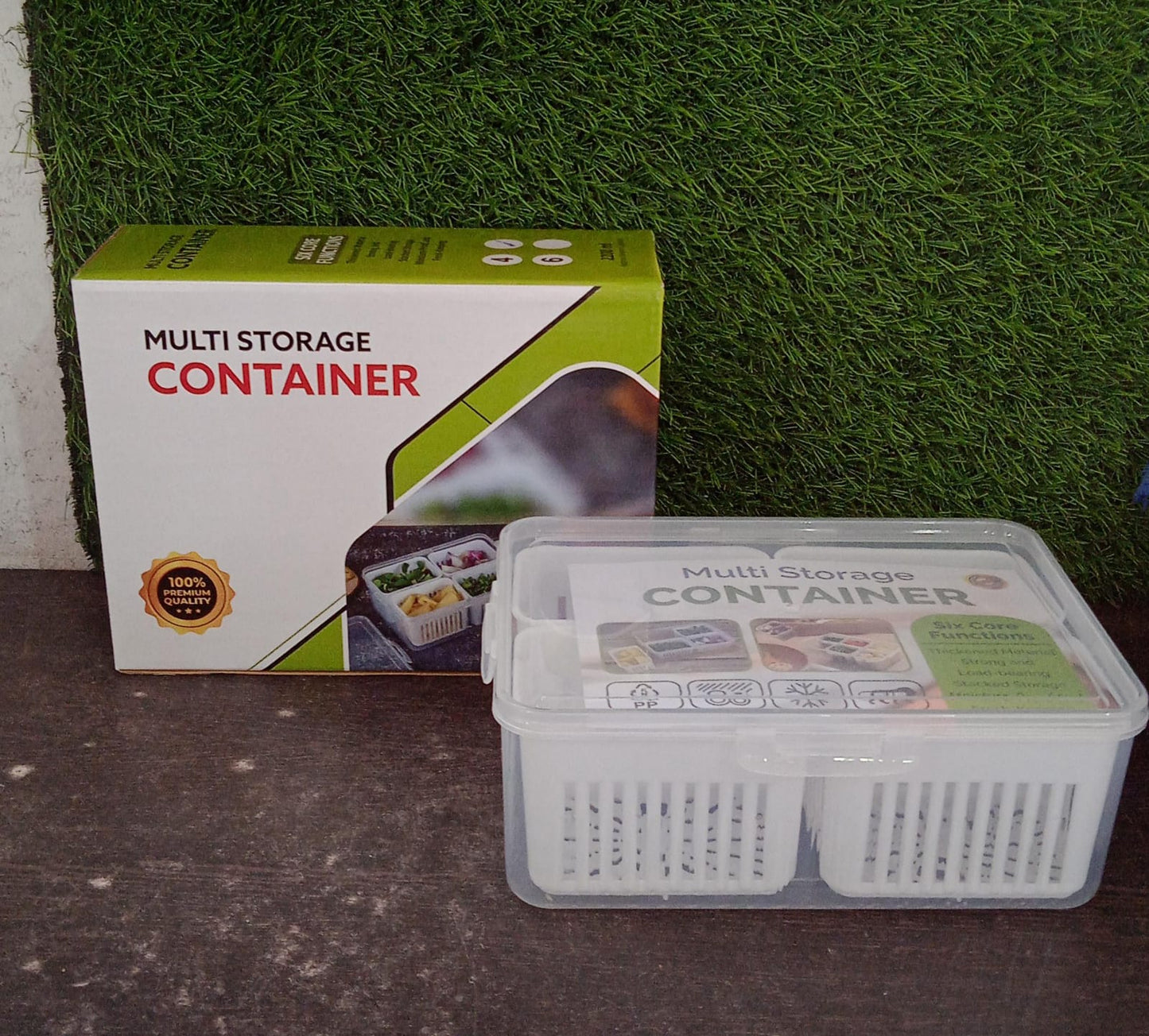 Fridge Storage Boxes Freezer Storage Containers Container For Kitchen Storage Set Storage In Kitchen Vegetable Storage Draining Crisper Refrigerator Food Box (1 Pc) Default Title - Anthro Bazaar