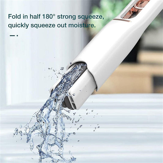 4707 Portable Self-squeeze Short Mop Mini Hand Wash-free Strong Absorbent Mop With 1 Cotton Head Cleaning Sponge For Bathroom Kitchens Table Default Title - Anthro Bazaar