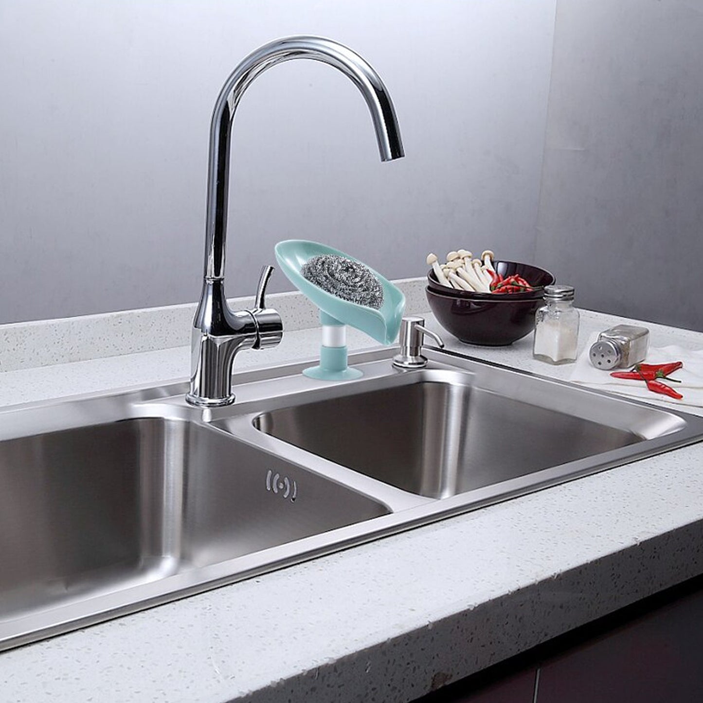 4831 Self Draining Soap Holder For Bathroom Leaf Shape Soap Dish Kitchen Soap Tray Default Title - Anthro Bazaar