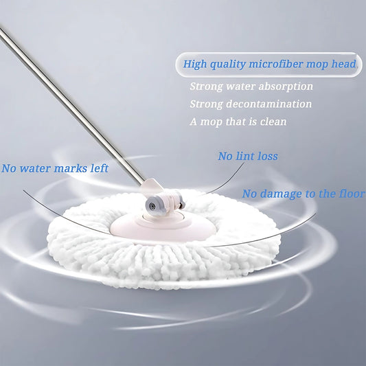 Microfiber Spin Mop Refill Head 360 Rotating Mop (5 Pc)