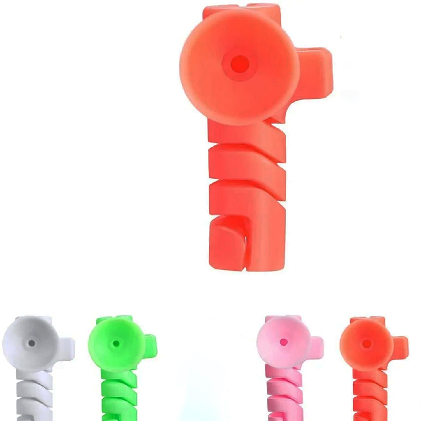 Cable Cord Protector Saver With Suction End (Suction Winder 4 Pcs Set) Default Title - Anthro Bazaar