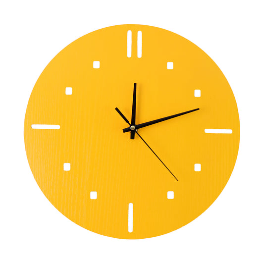 Modern Round Wall Clock Stylish And Silent Non-ticking Decorative Timepiece (1 Pc) Default Title - Anthro Bazaar