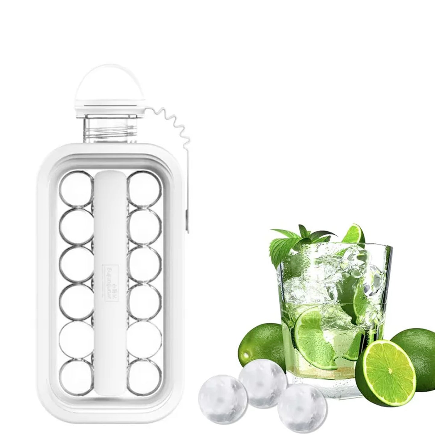 2-in-1 Foldable Ice Tray & Bottle – Make, Store & Pour Ice with Ease
