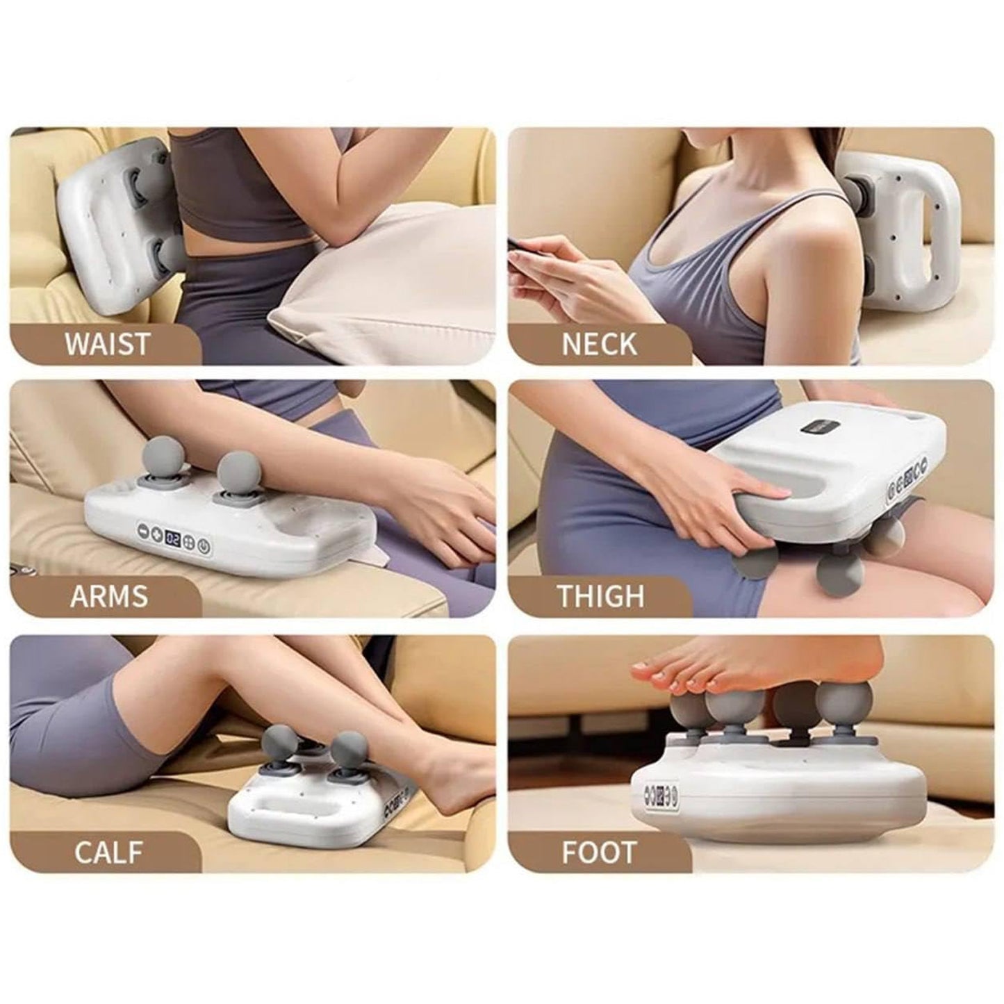4 Heads Massage Gun Machine For Pain Relief Default Title - Anthro Bazaar
