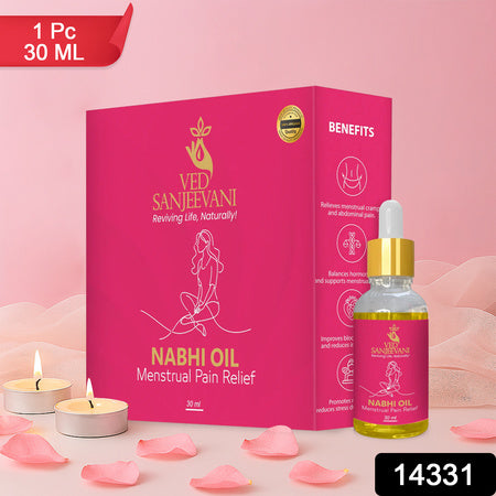 Ved Sanjeevani Nabhi Oil For Menstrual Pain Relief (30ml 1 Pc) Default Title - Anthro Bazaar