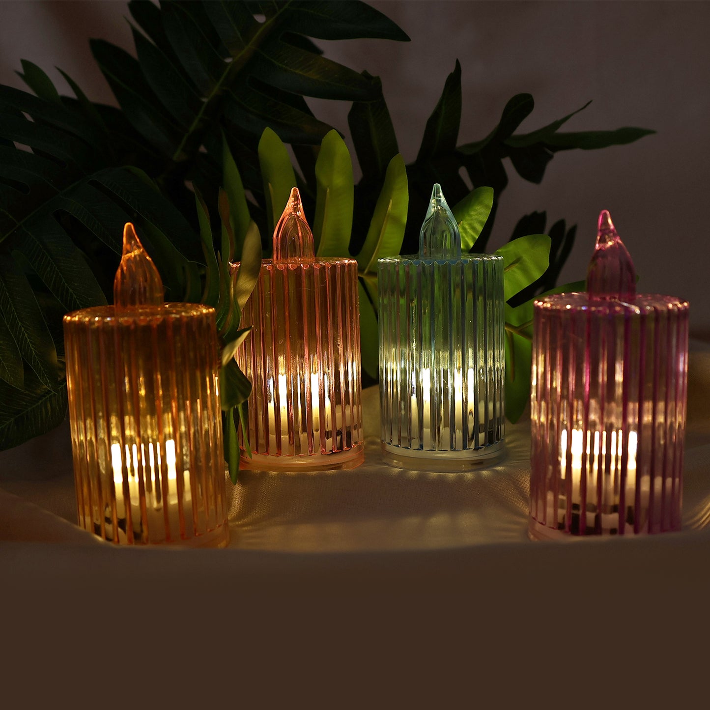 Decorative Flameless Electronic Led Candle Light Set (24 Pc) Default Title - Anthro Bazaar