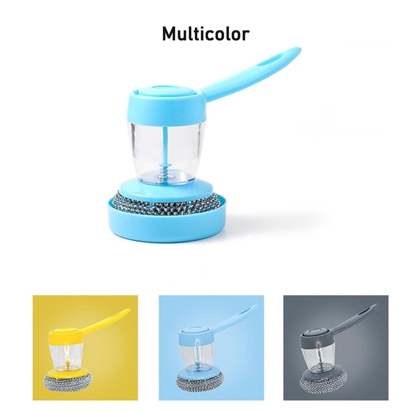 Handheld Soap Dispenser With Scrub (1 Set) Default Title - Anthro Bazaar