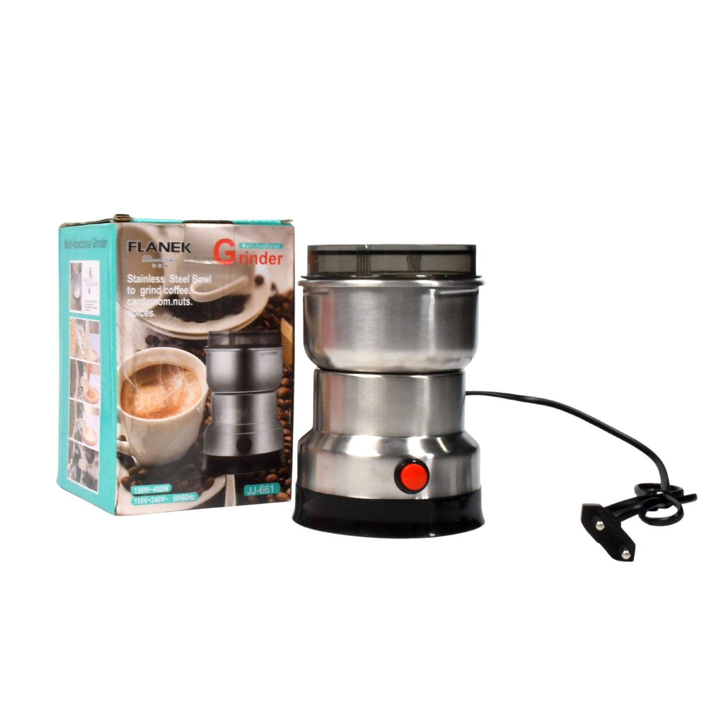 Multifunction Electric Grinder Machine – Stainless Steel Coffee Bean, Grain & Spice